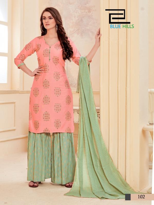 Bluehills-Zoya-Rayon-Kurti-With-Bottom-And-Dupatta